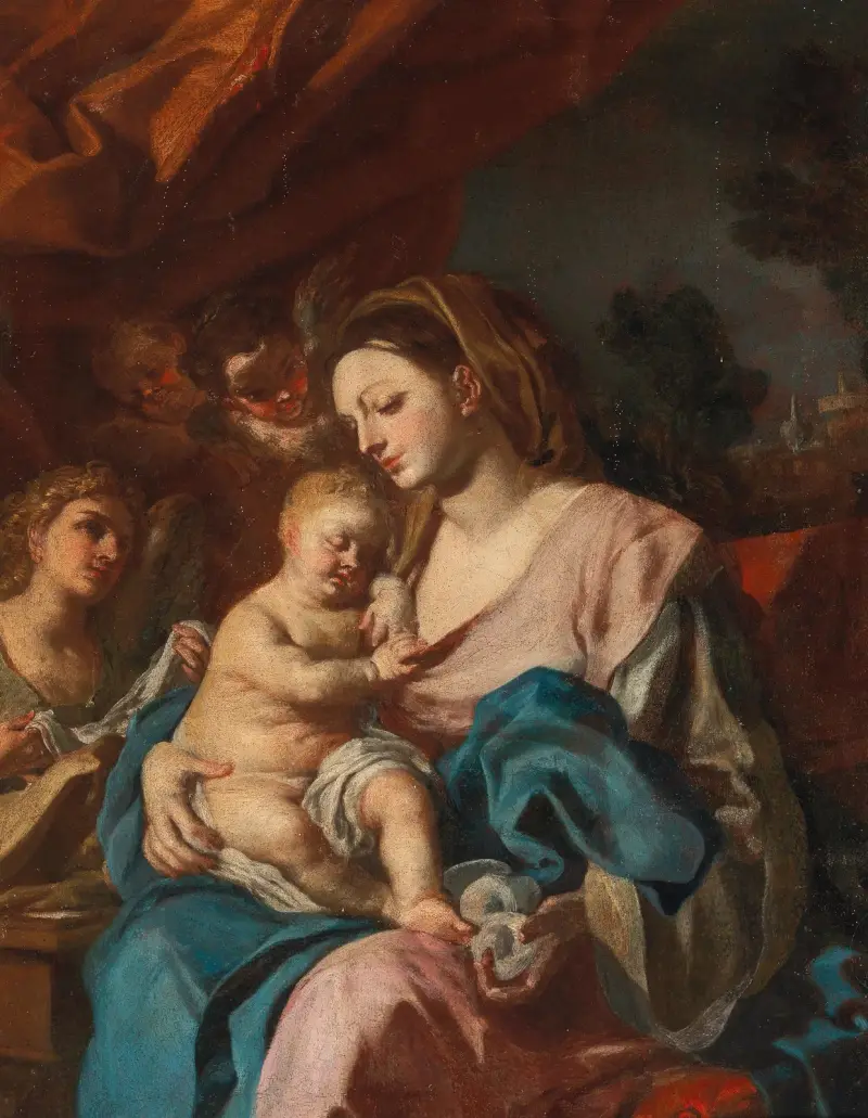 Madonna mit Kind – Nr. 1 von Francesco Solimena