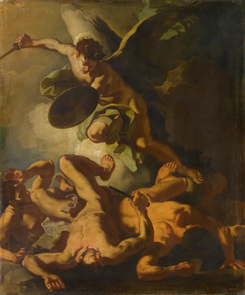 Święty Michał wypędzający zbuntowane anioły, Francesco Solimena