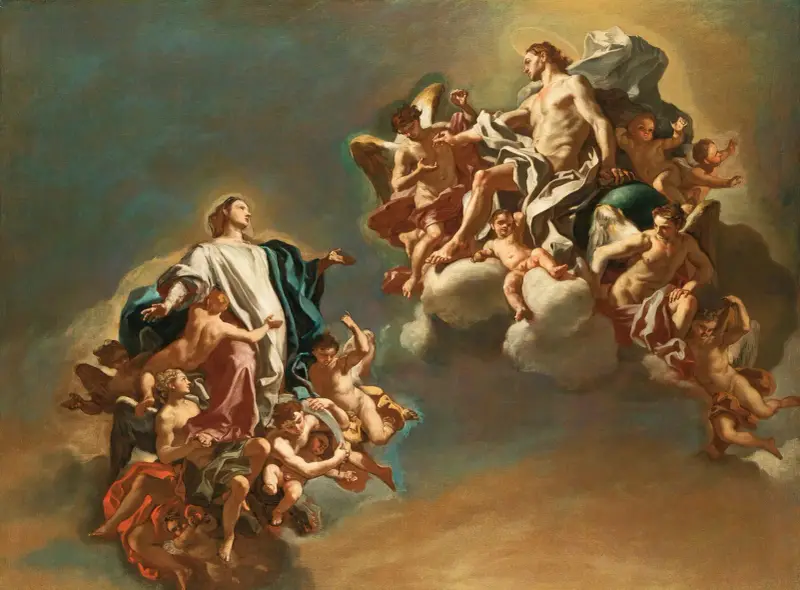 The Assumption Of The Virgin av Francesco Solimena