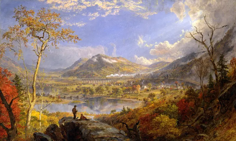 Starrucca Viaduct, Pennsylvania av Jasper Francis Cropsey