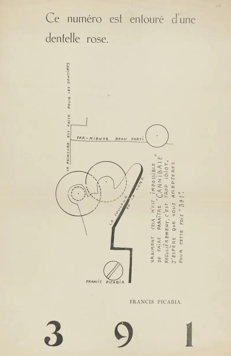 Przednia okładka, 1917 – Nr. 1, Francis Picabia