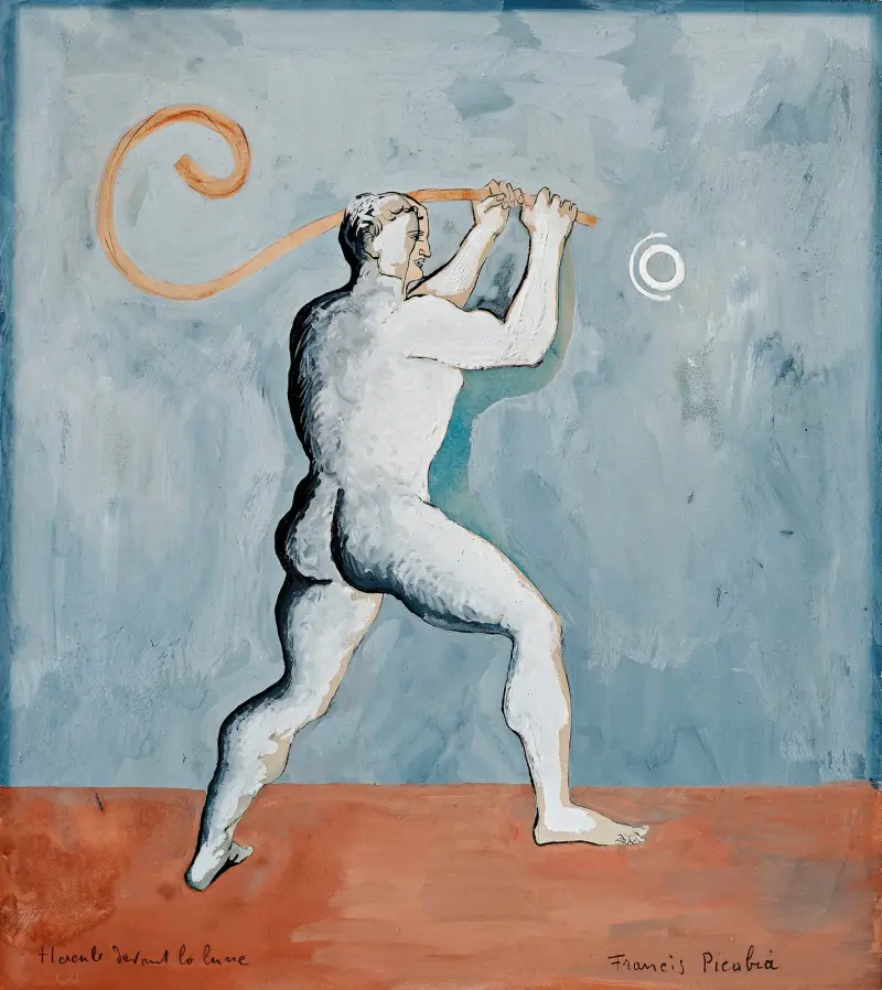 Herkules vor dem Mond von Francis Picabia