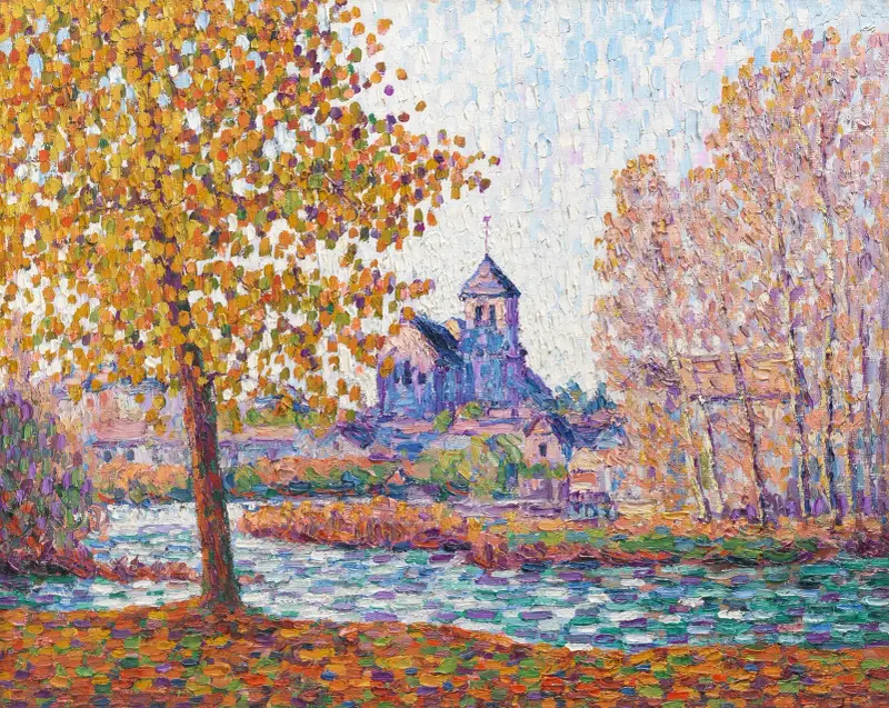 Kyrkan i Montigny, hösteffekt av Francis Picabia