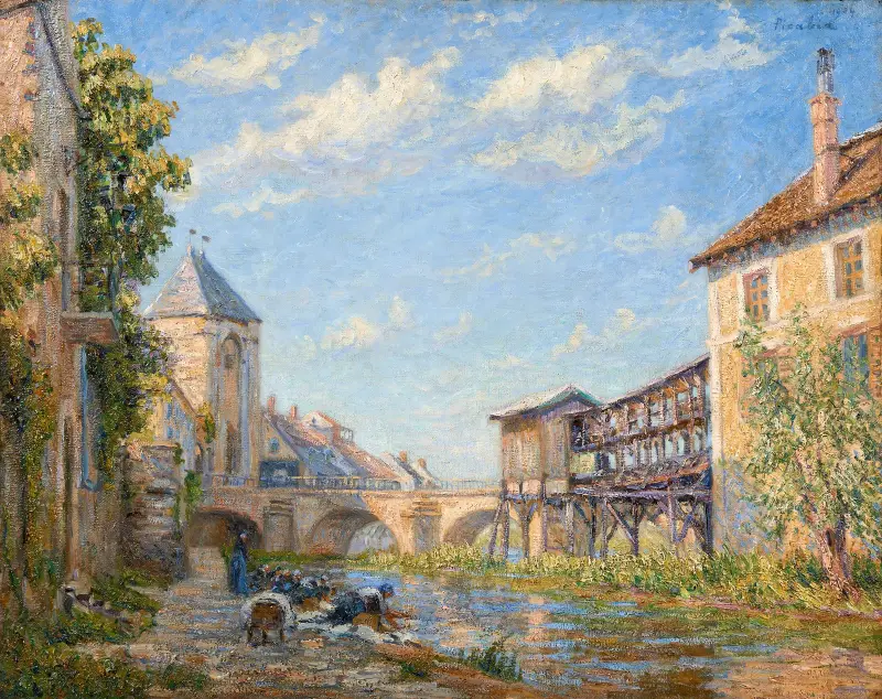 Die Wäscherinnen in Moret von Francis Picabia