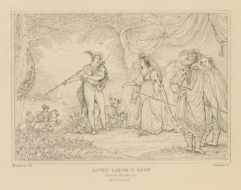 Love’s labor’s lost, Princess, Rosaline, &c av William Francis Starling