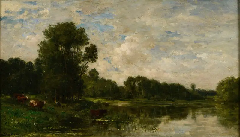 Břehy Oise, 1860 – Nr. 2, Charles François Daubigny