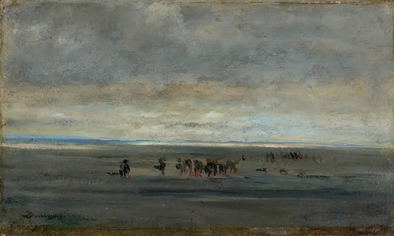 Zbieracze małży, Charles François Daubigny