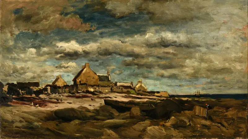 Vjezd do Kérity, Charles François Daubigny