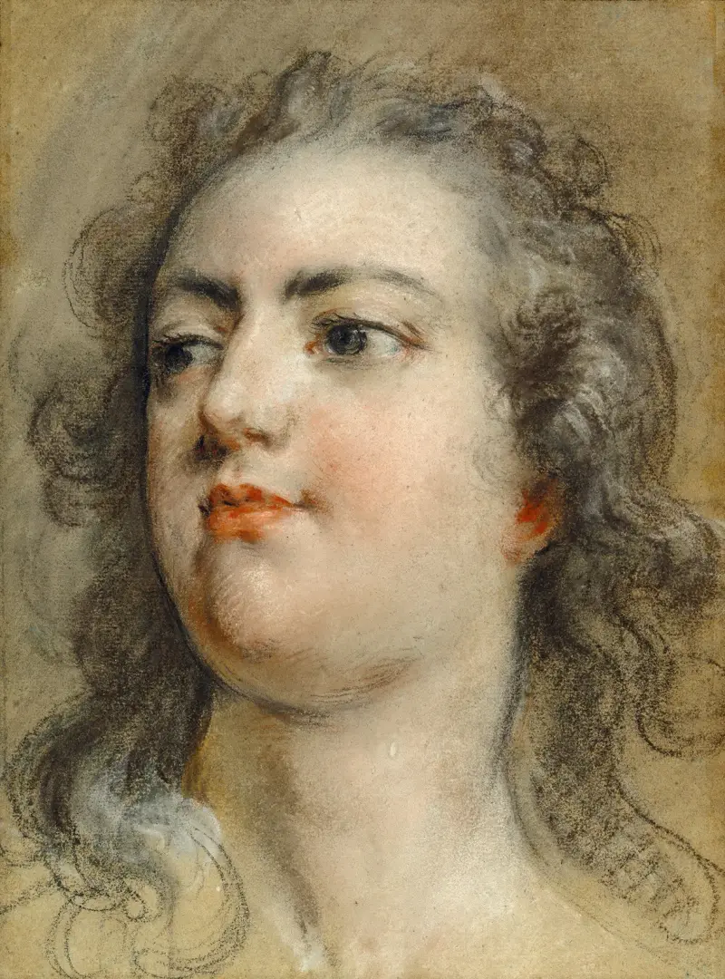 Huvud av kung Ludvig XV av François Lemoyne