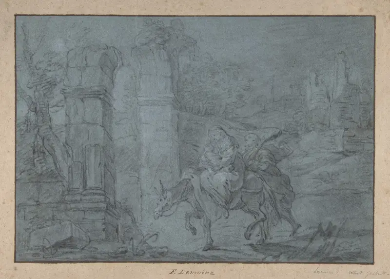 The Flight into Egypt av François Lemoyne