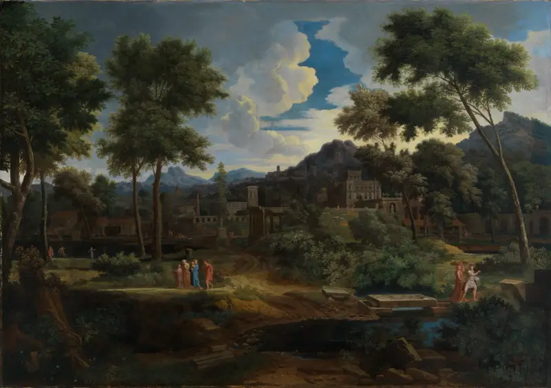 Klassische Landschaft av Jean-François Millet