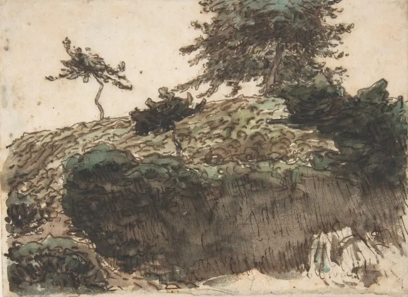 Landscape, Vichy, 1866 – nr 2 av Jean-François Millet