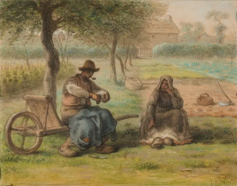 Vilan mitt på dagen av Jean-François Millet