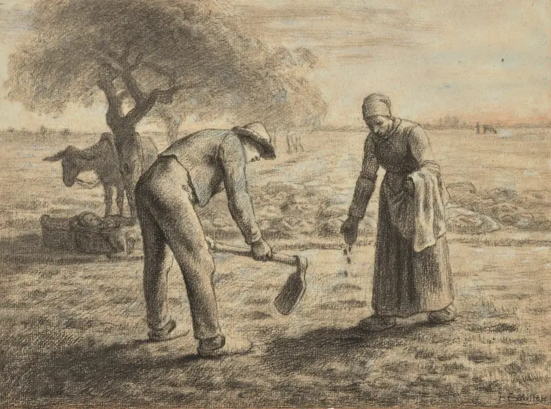 Potatisplanterarna av Jean-François Millet