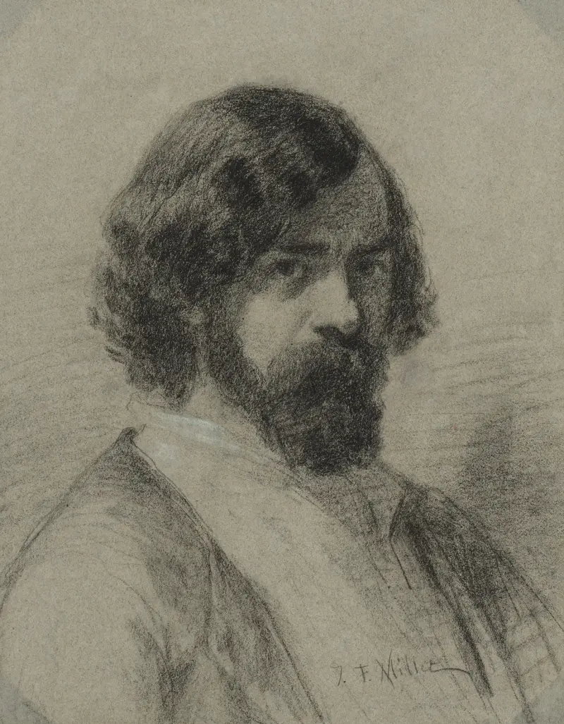 Porträtt av Narcisse Virgile Diaz de la Peña av Jean-François Millet