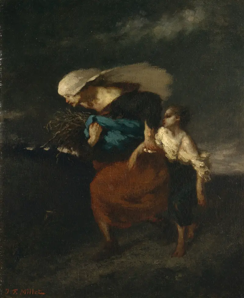 Útěk před bouří, Jean-François Millet
