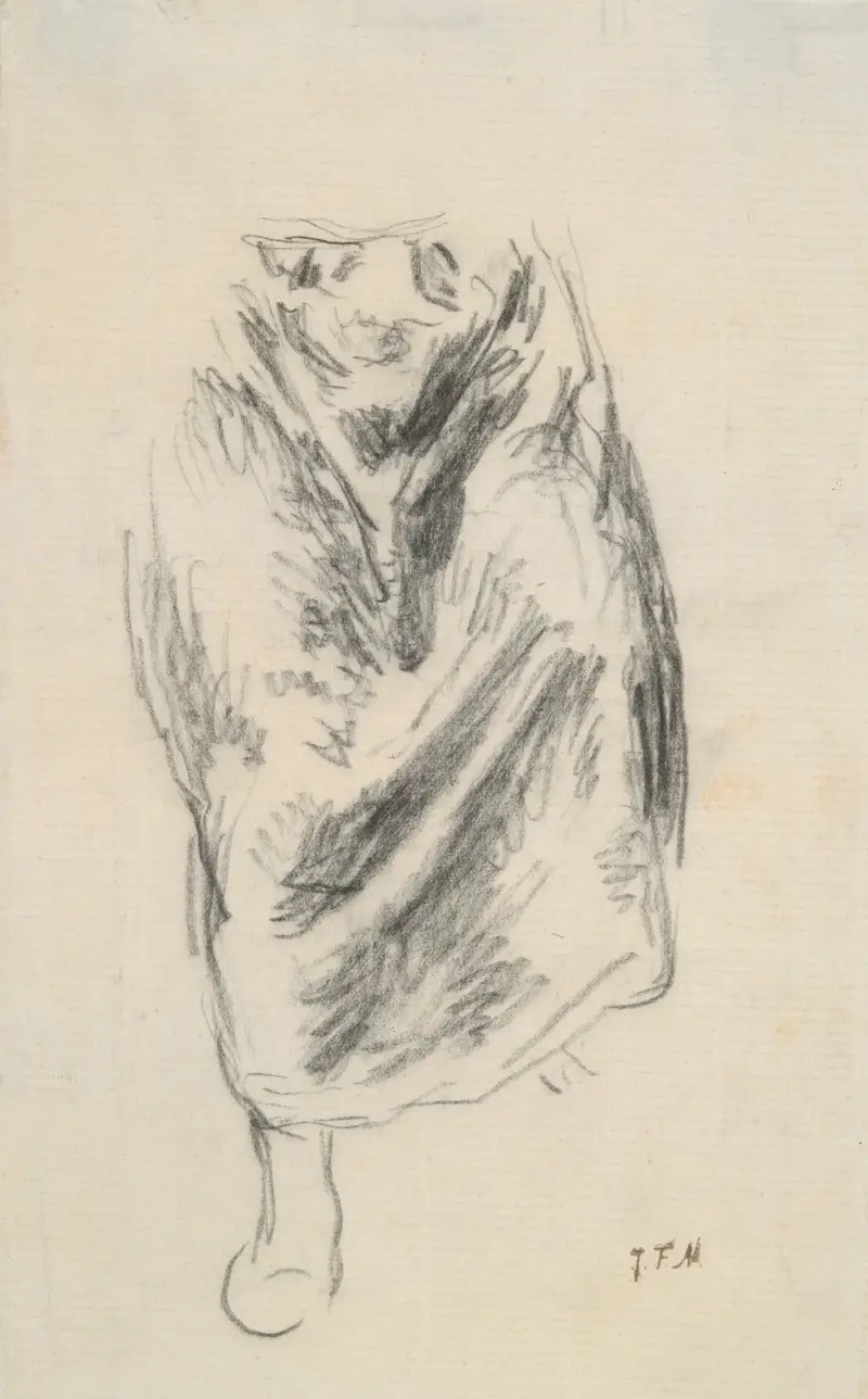 Studium do „Siedzącej pasterki”, Jean-François Millet