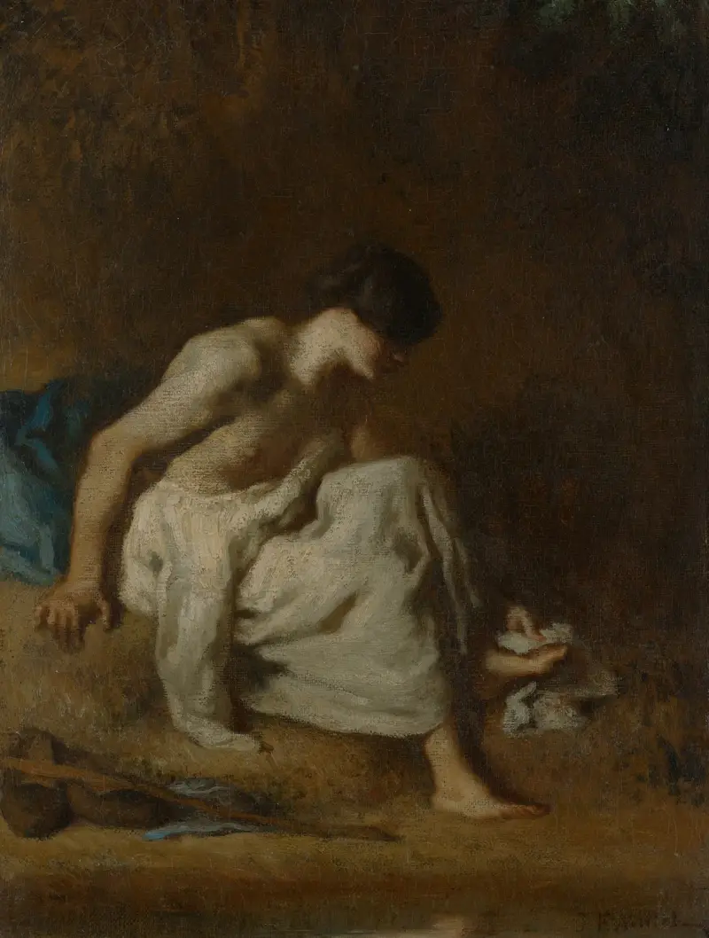 The Bather, 1846 – nr 2 av Jean-François Millet