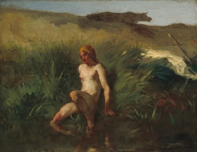 The Bather, 1846 – nr 1 av Jean-François Millet