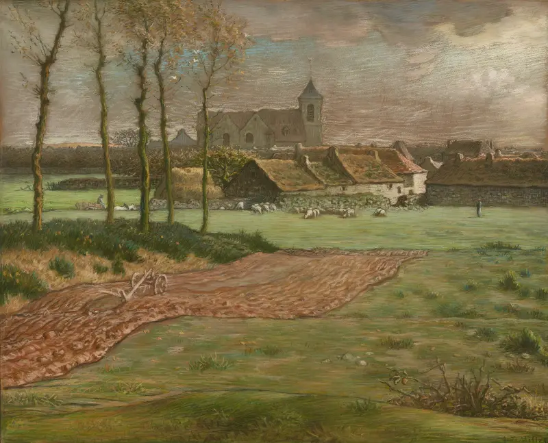 Die Kirche von Chailly von Jean-François Millet
