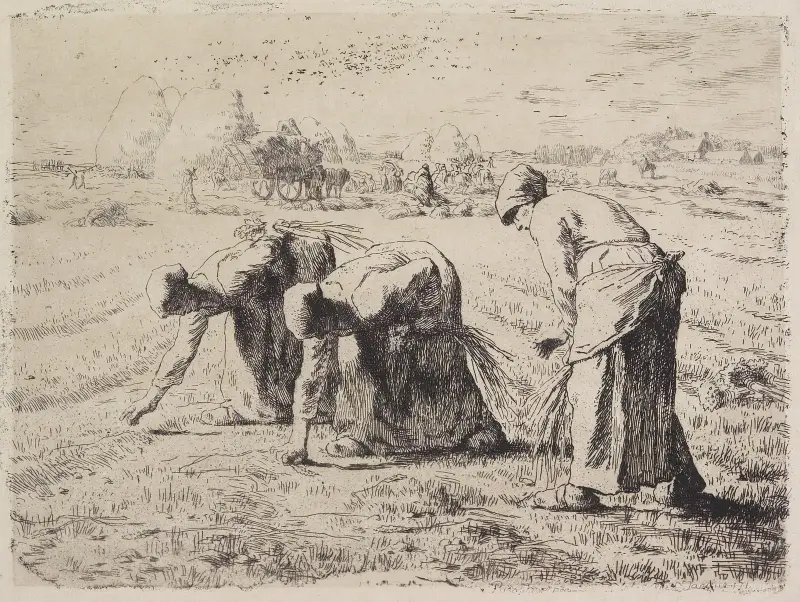 The Gleaners, 1855 – nr 2 av Jean-François Millet