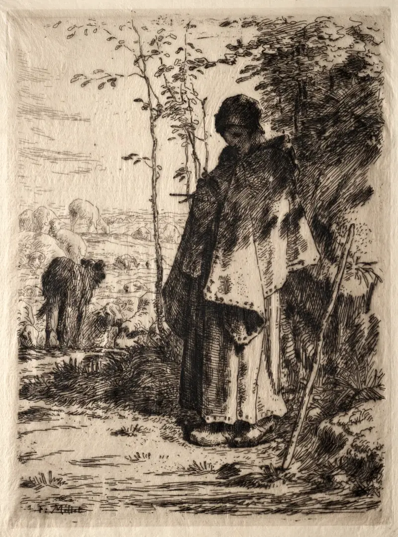 Die große Hirtin, 1862 – Nr. 3 von Jean-François Millet
