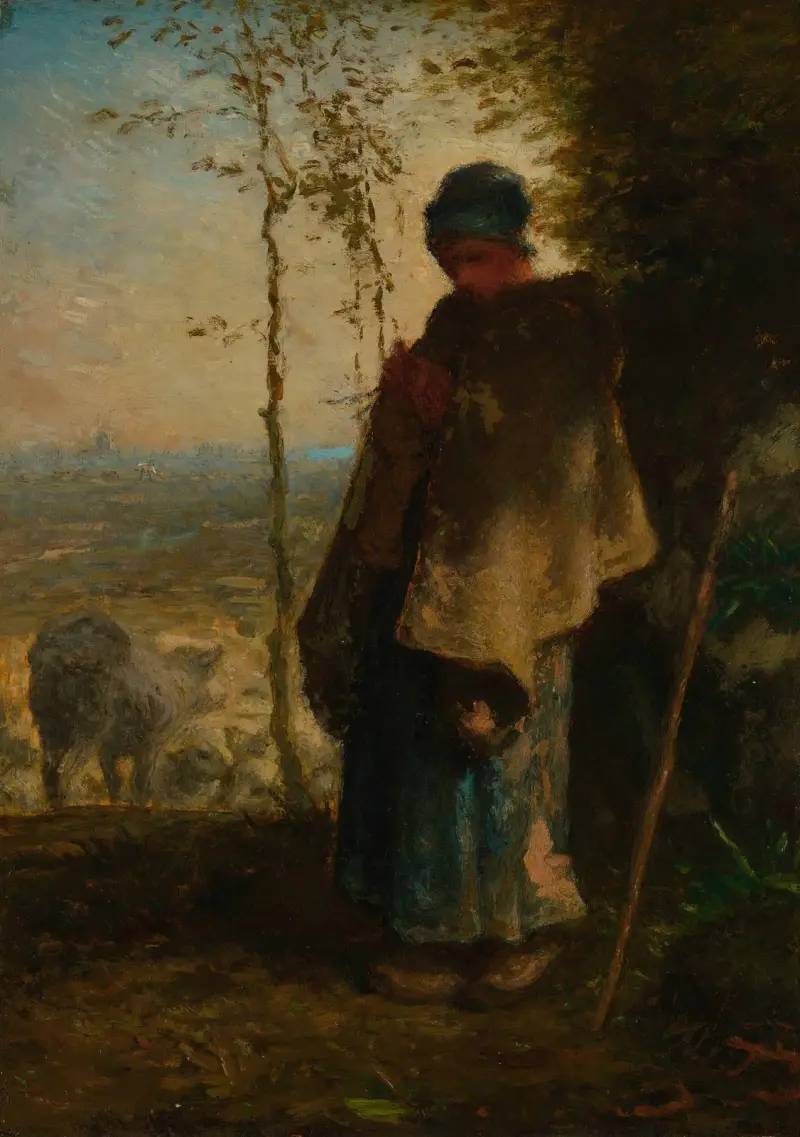 Młoda pasterka, Jean-François Millet