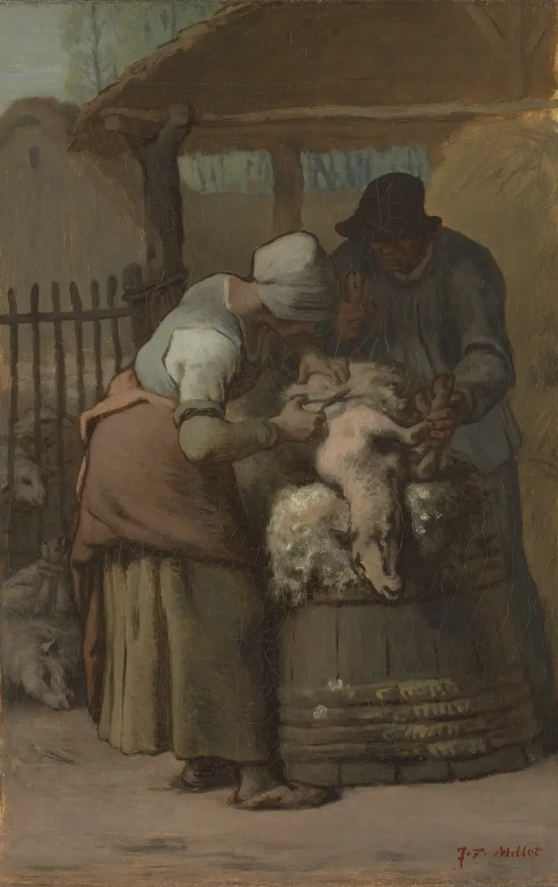 The Sheepshearers av Jean-François Millet