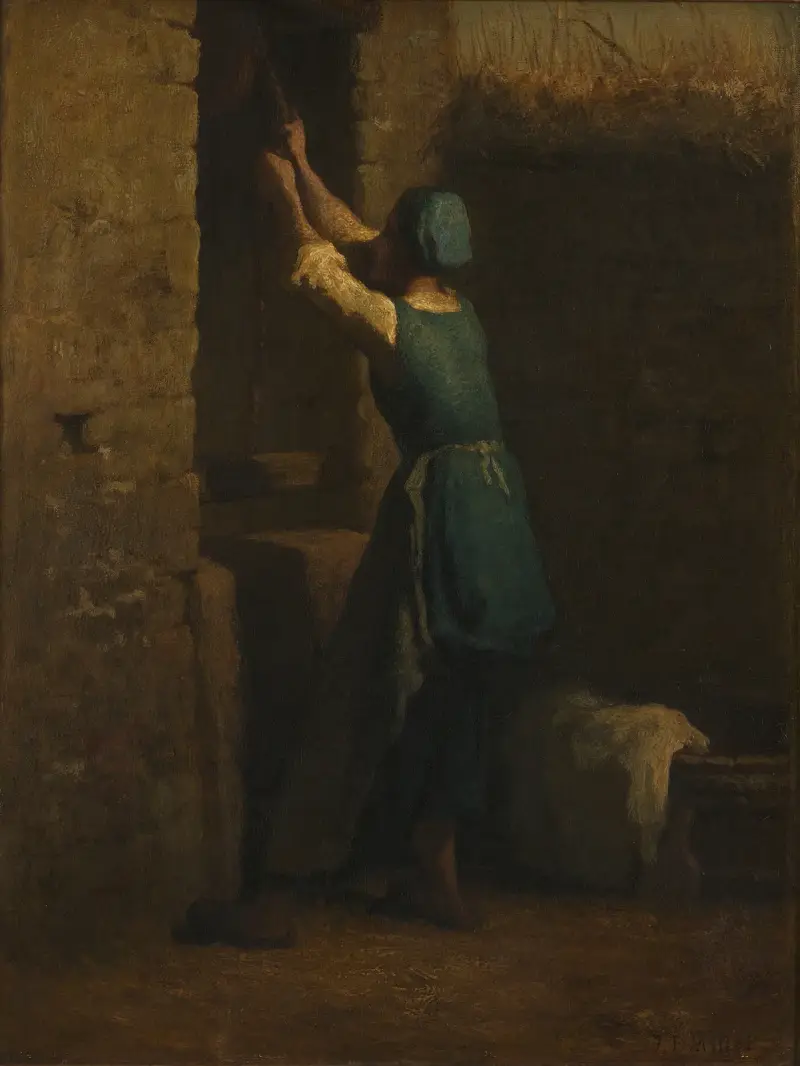 Woman at Well av Jean-François Millet