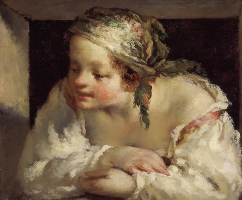 Junge Frau von Jean-François Millet