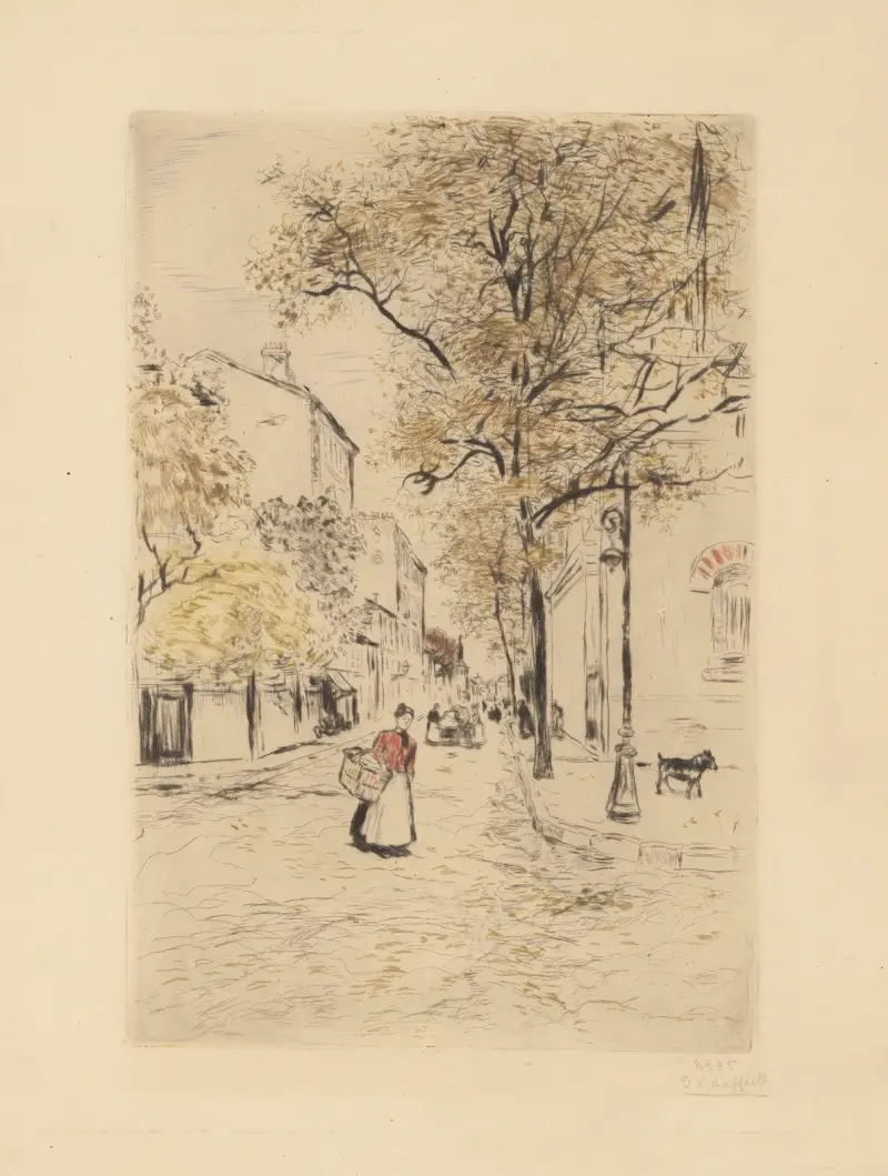 La petite rue av Jean François Raffaëlli