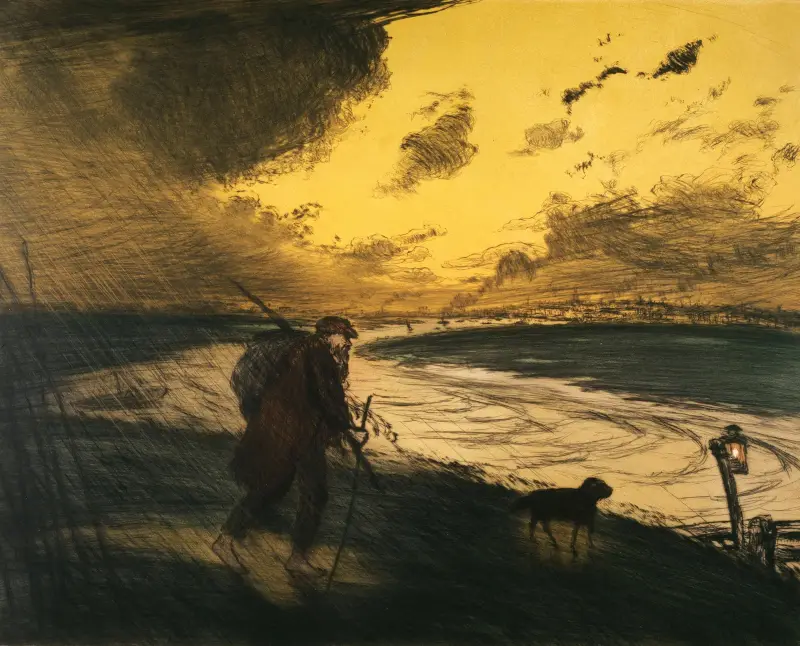 L’orage, 1907 av Jean François Raffaëlli