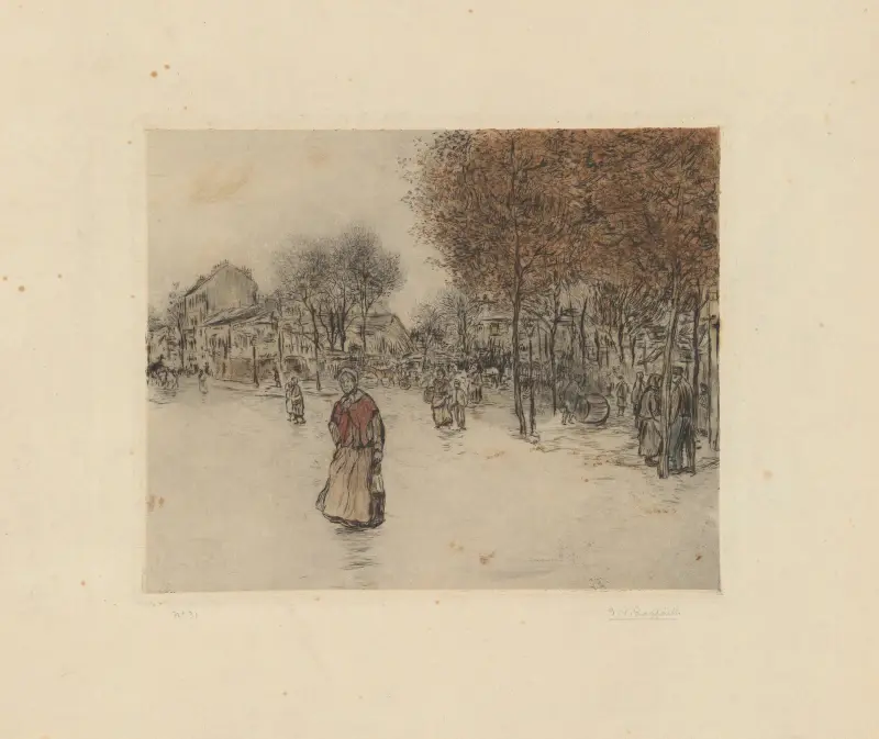 Route de la révolte, à Neuilly av Jean François Raffaëlli