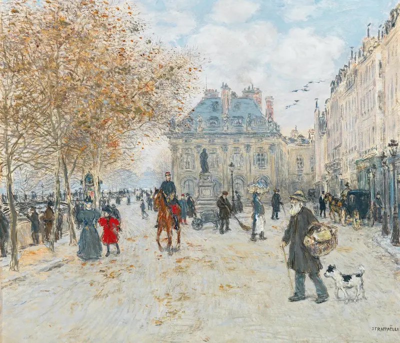 Der Quai Malaquais, Paris von Jean François Raffaëlli
