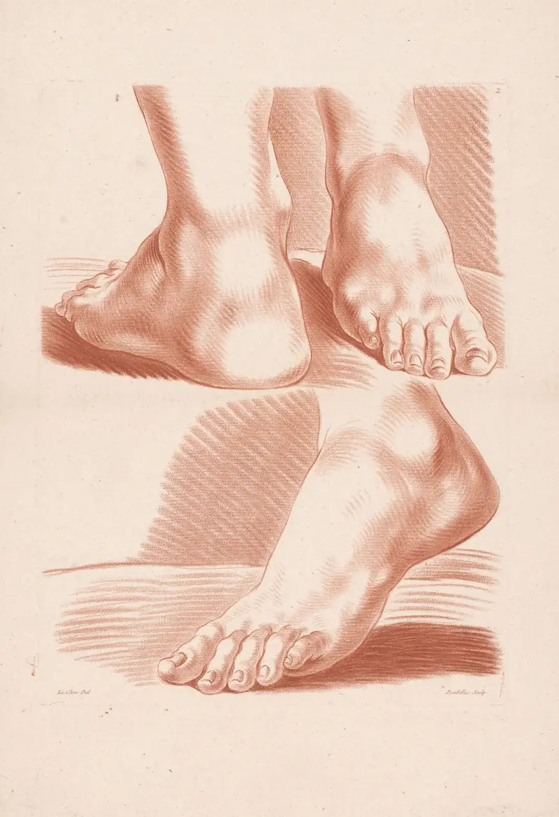 Three feet. av Louis-François Roubiliac