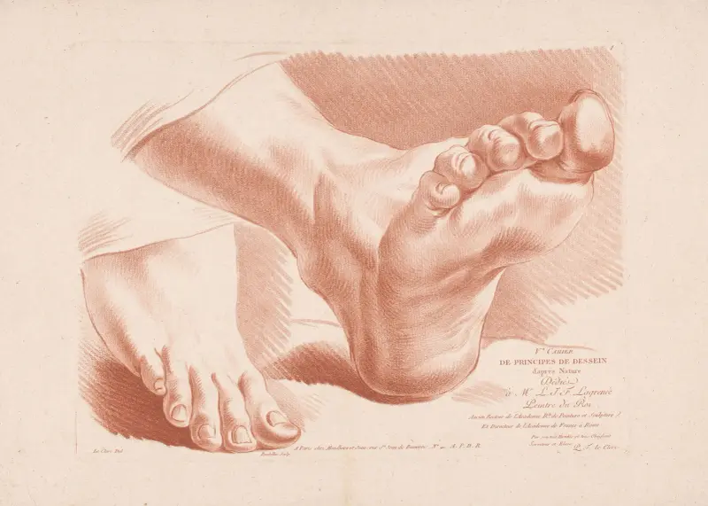 Dvě nohy, 1749 – Nr. 3, Louis-François Roubiliac