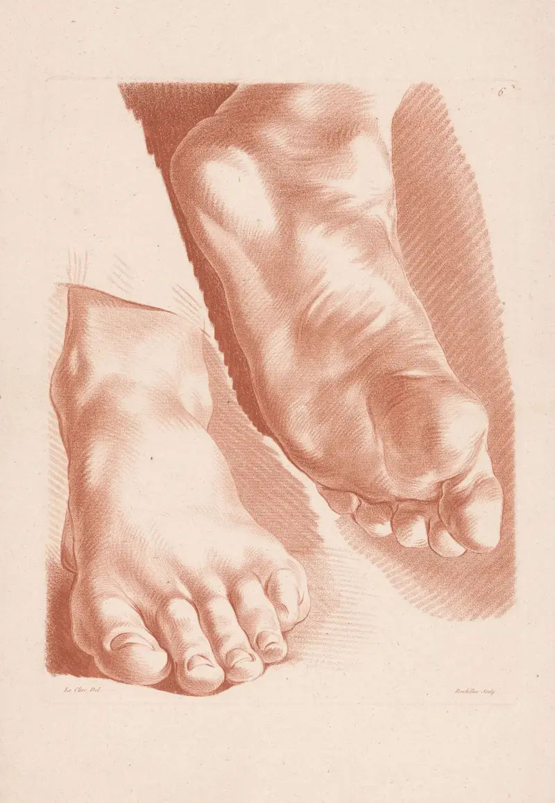 Two feet, 1749 – nr 4 av Louis-François Roubiliac