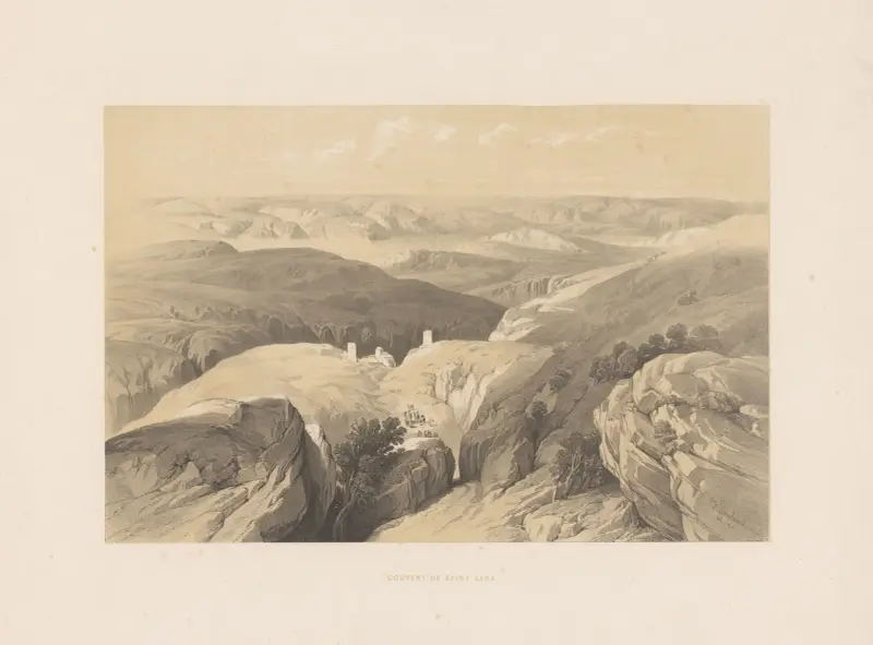 Couvent de Saint Saba av François Stroobant