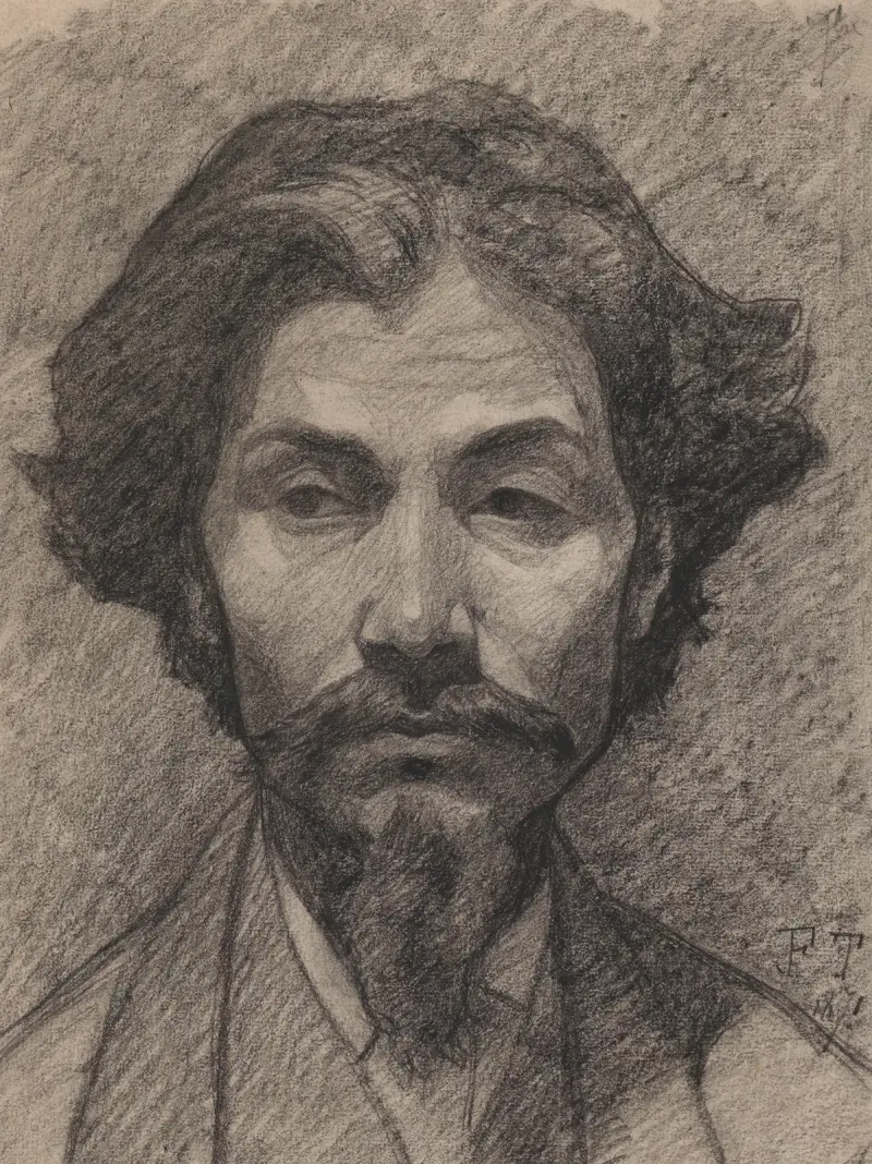 Porträtt av Félicien Rops av Jean-François Taelemans