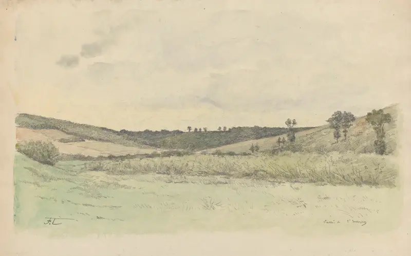 Vallée de Saint-(illisible) av Jean-François Taelemans