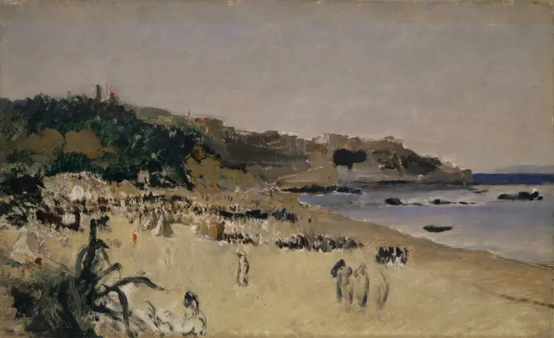 Am Strand von Tanger von Frank Buchser