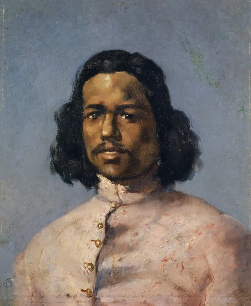 Porträtt av en mulatt av Frank Buchser