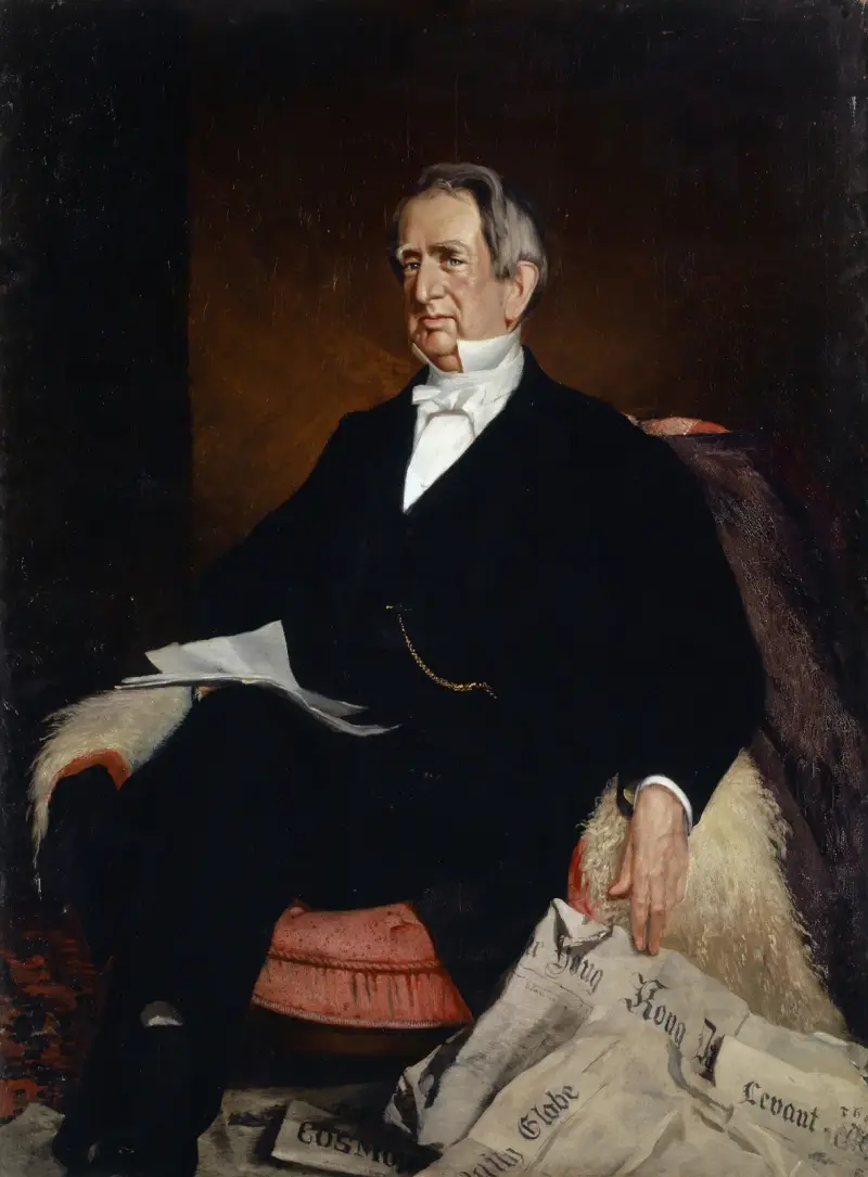 Porträtt av USA:s utrikesminister William H. Seward av Frank Buchser
