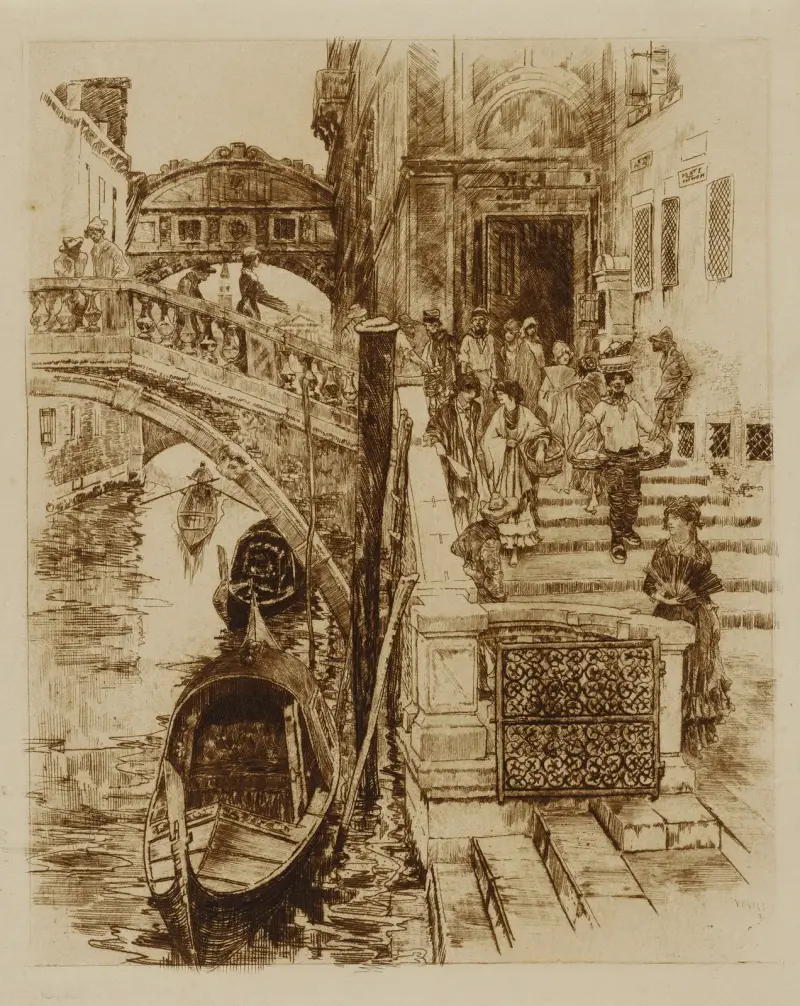 Suckarnas bro, Venedig, 1885 av Frank Duveneck