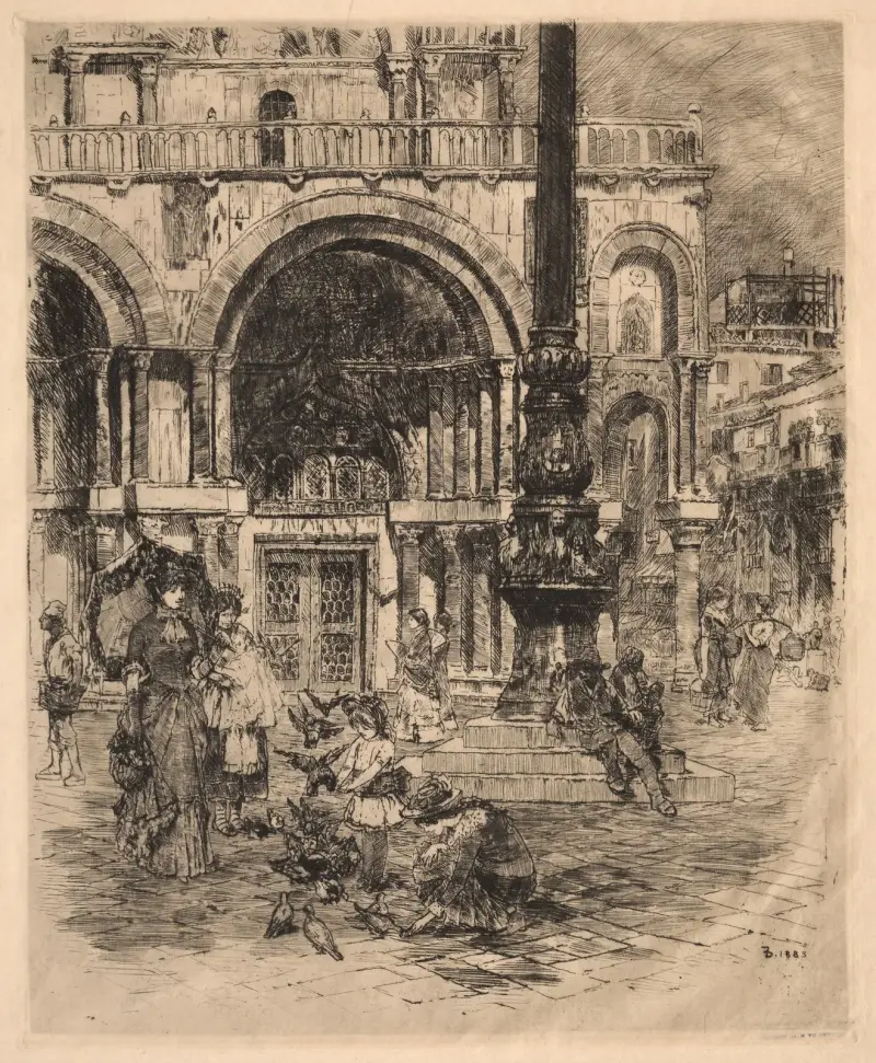 Piazza San Marco, Venedig von Frank Duveneck