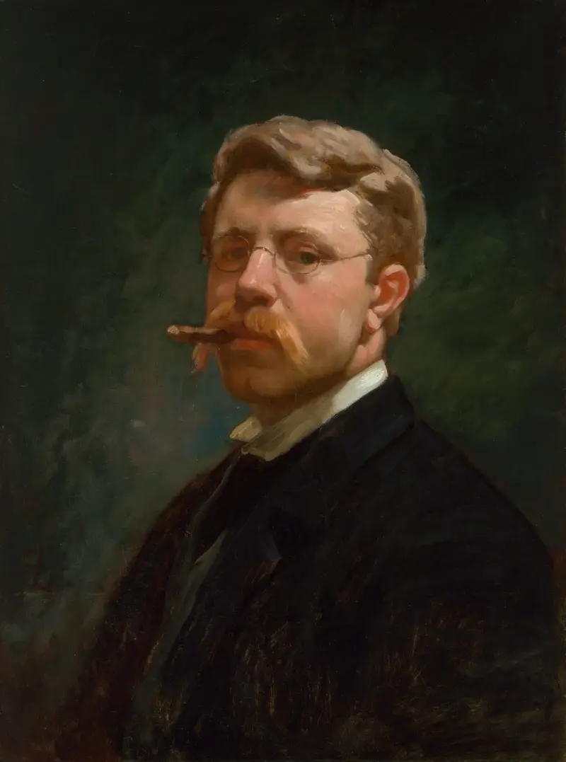 Self-Portrait, 1890 av Frank Duveneck