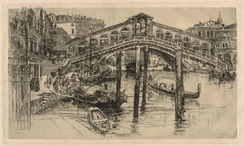 Die Rialtobrücke, Venedig von Frank Duveneck