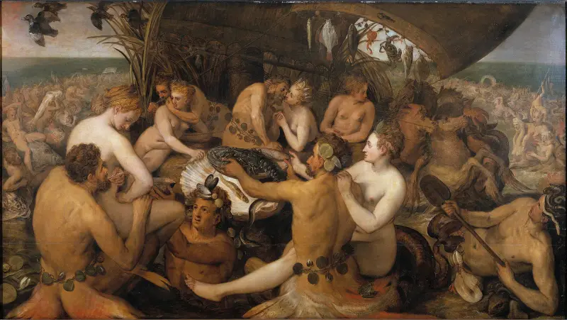 The Feast of the Seagods av Frans Floris