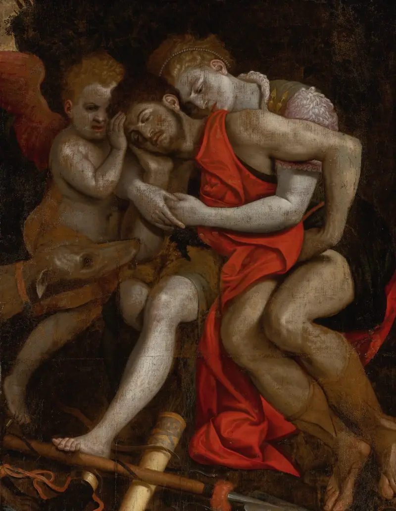 Wenus opłakująca śmierć Adonisa, Frans Floris
