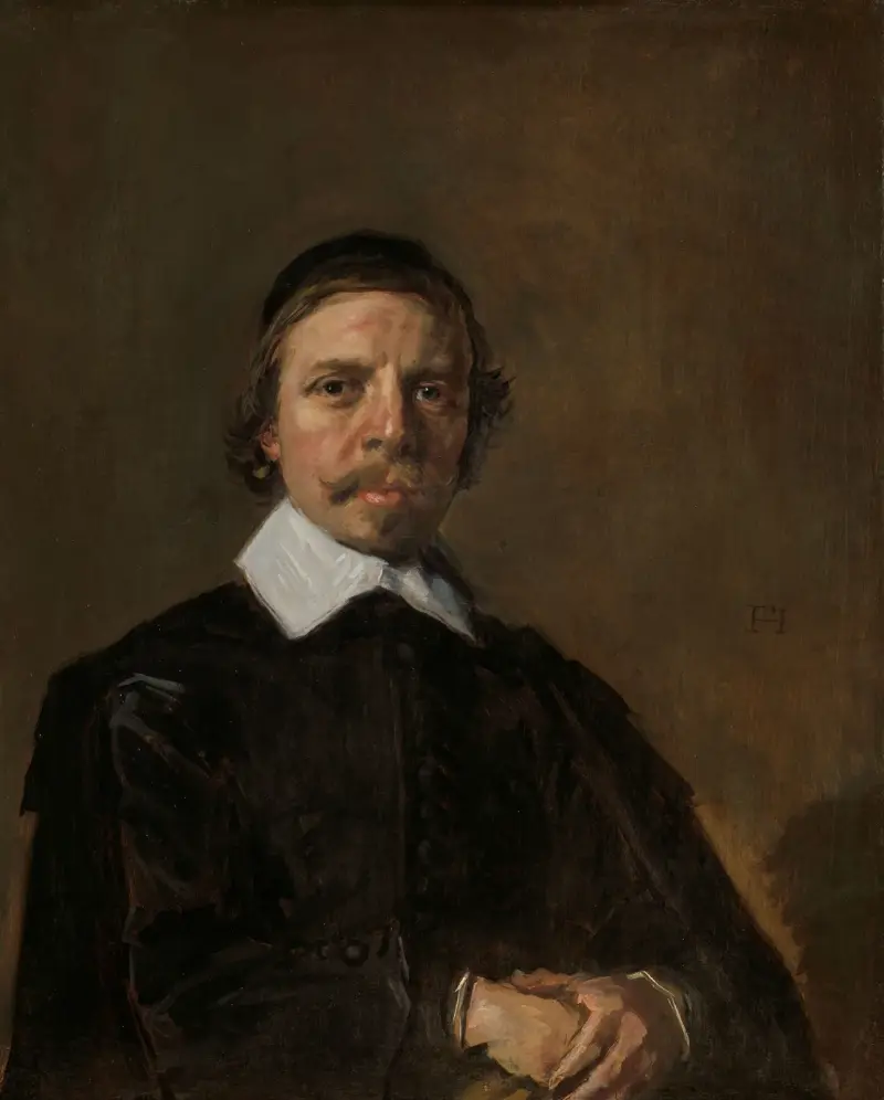 Porträtt av en man, möjligen en präst av Frans Hals